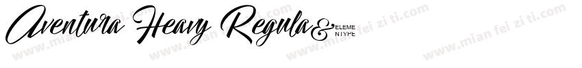 Aventura Heavy Regula字体转换